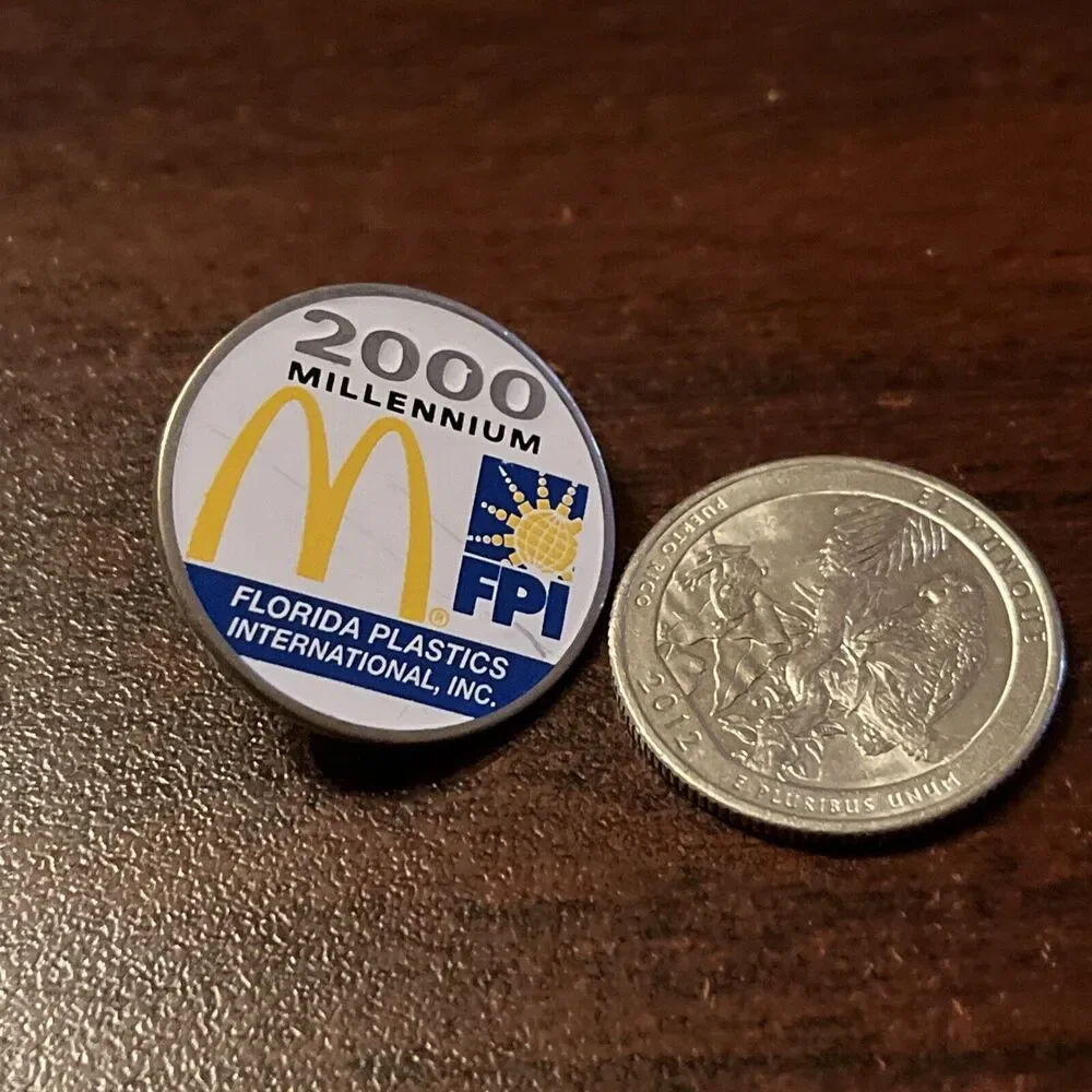 McDonald’s 2000 Millennium Florida Plastics International Employee Lapel Hat Pin
